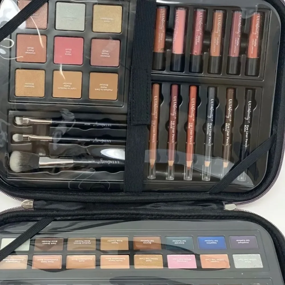 Ulta Beauty On The Go 93 Piece Collection. New. Purple Glitter Case.